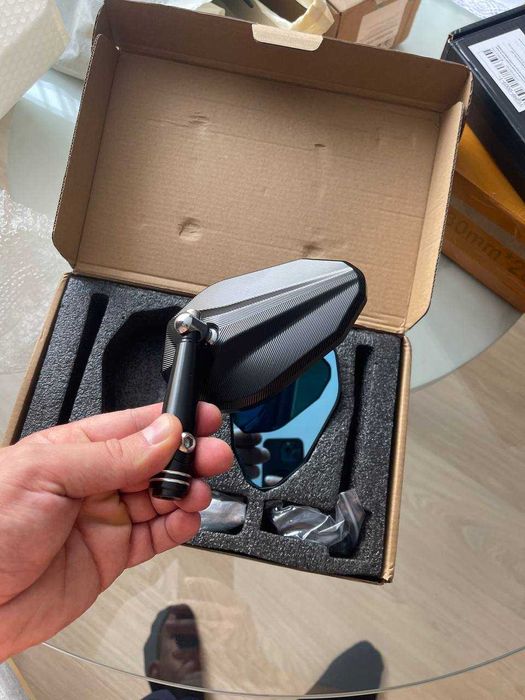 Дзеркала на мотоцикл, універсальні (алюмінієві, якісні)