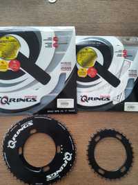 Blaty owalne Rotor QRings  50/34 AbsoluteBlack