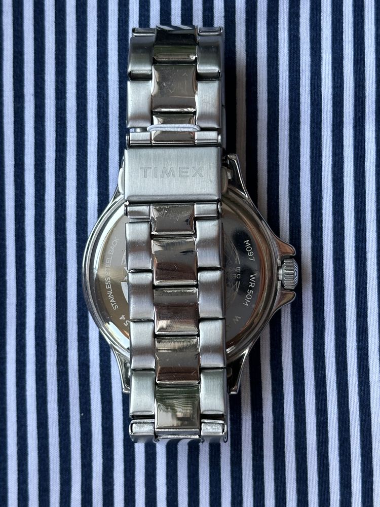 Zegarek Timex TW2U13200 Niebieski srebrny bransoleta