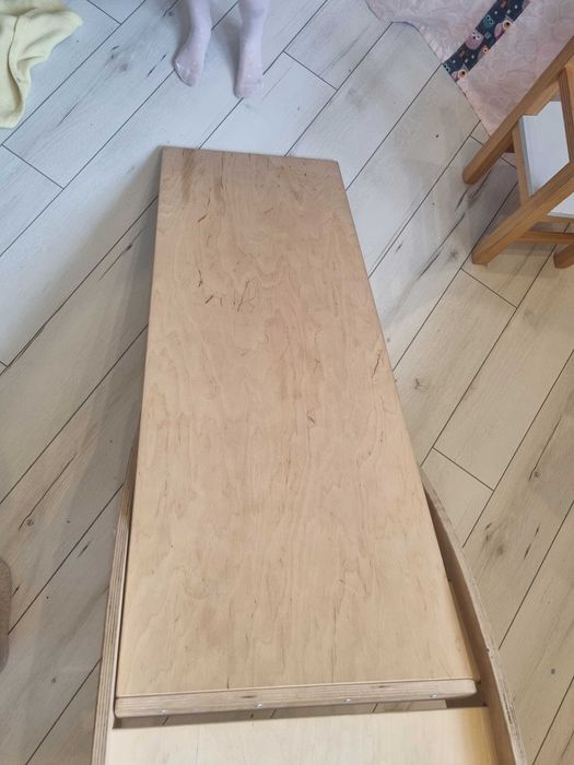 Bujak drewniany montessori zjeżdzalnia, blat