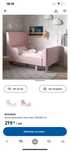 Cama extensivel criança cor rosa com colchao BUSUNGE