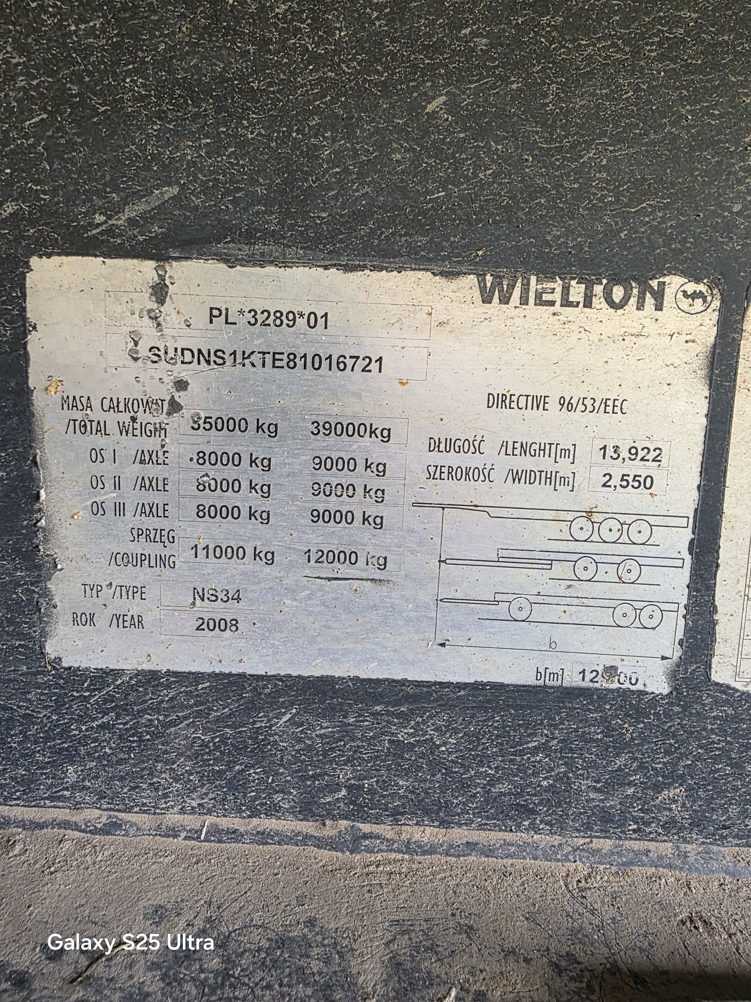 Naczepa wywrotka Wilton 50m3