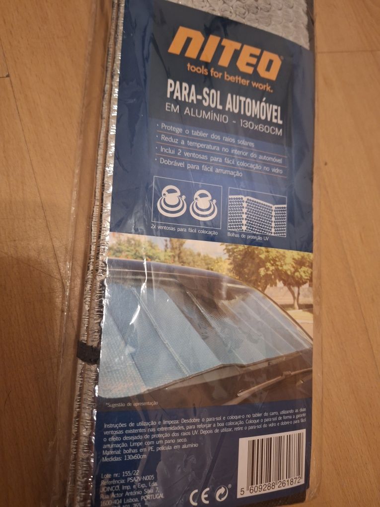 Pára-sol para carro - novo e selado