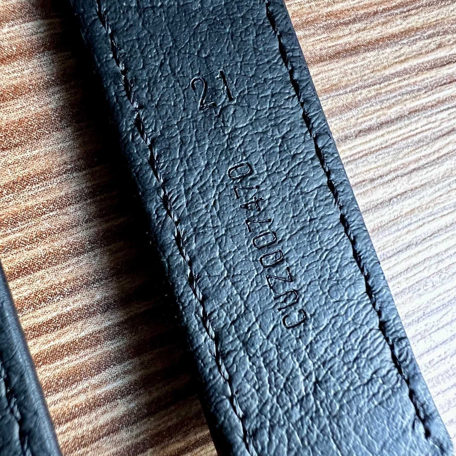 Bracelete Pele Relógio Omega CUZ007470 Original 21mm Speedmaster