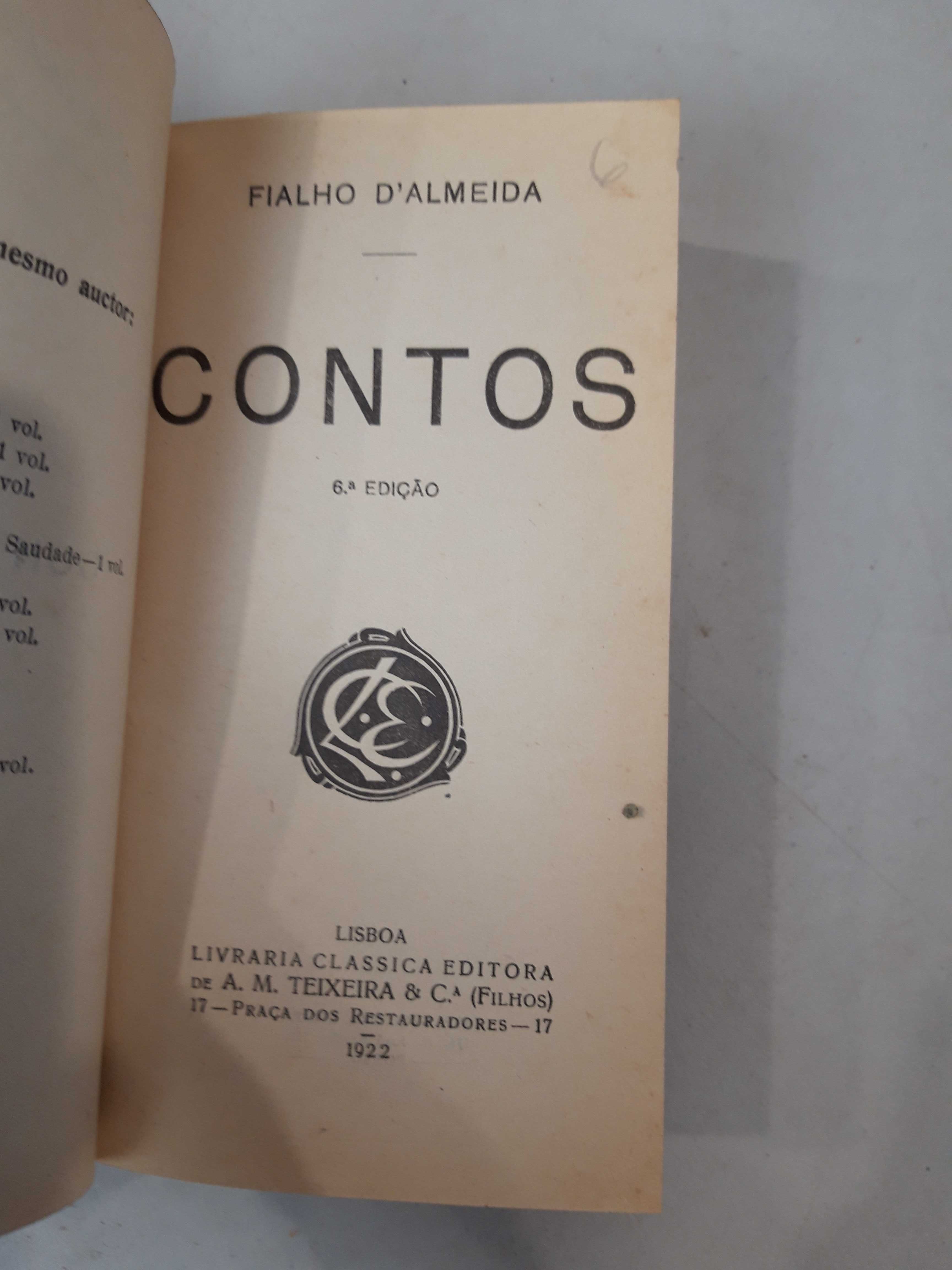 Livro Ref Par 2- Fialho D'almeida - Contos