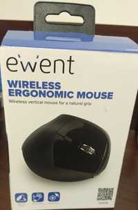 Rato Ergonómico Wireless Vertical 1600DPI Preto