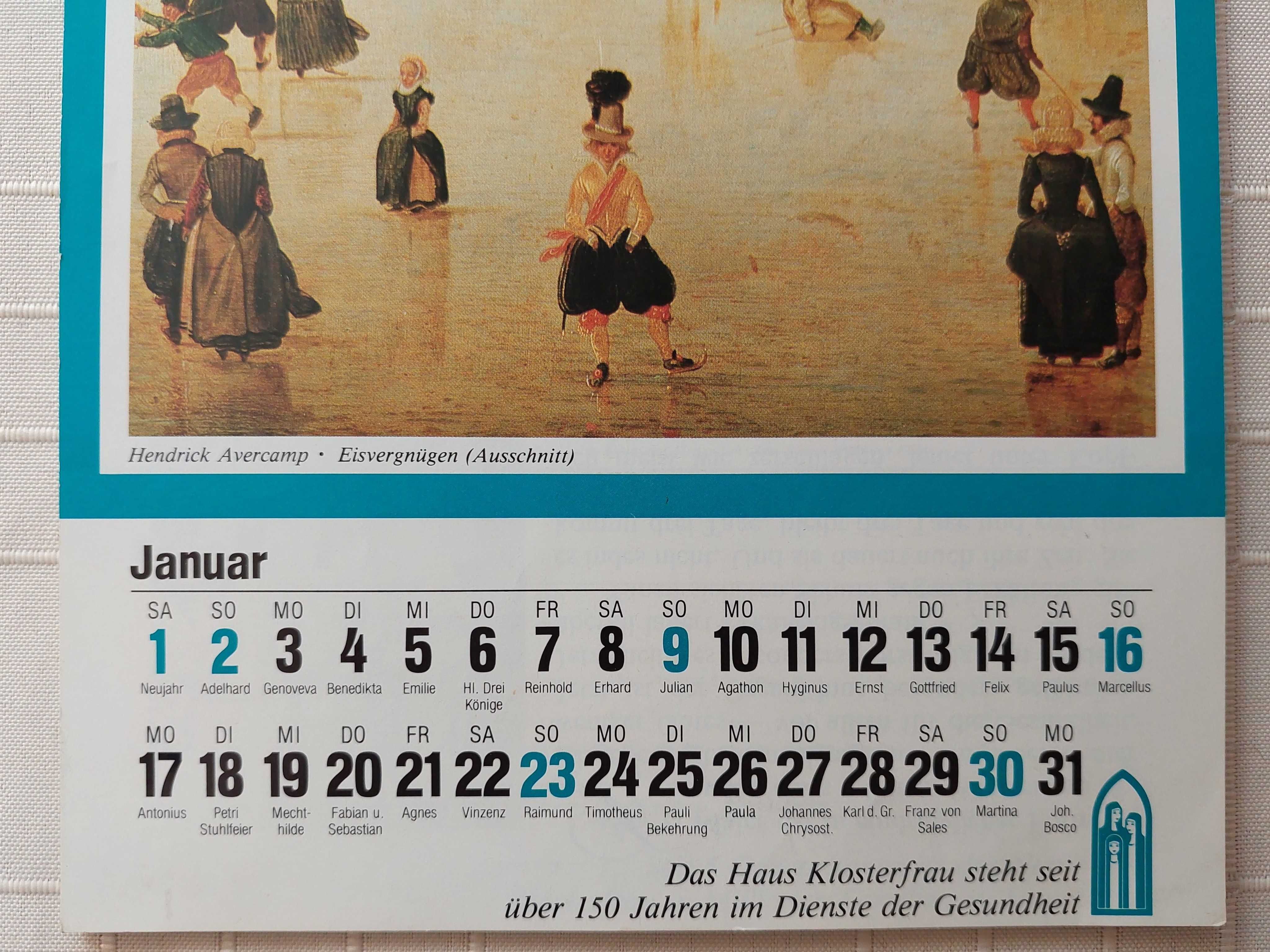 Kalendarz - Der Klosterfrau-Kalender 1983 (malarstwo)