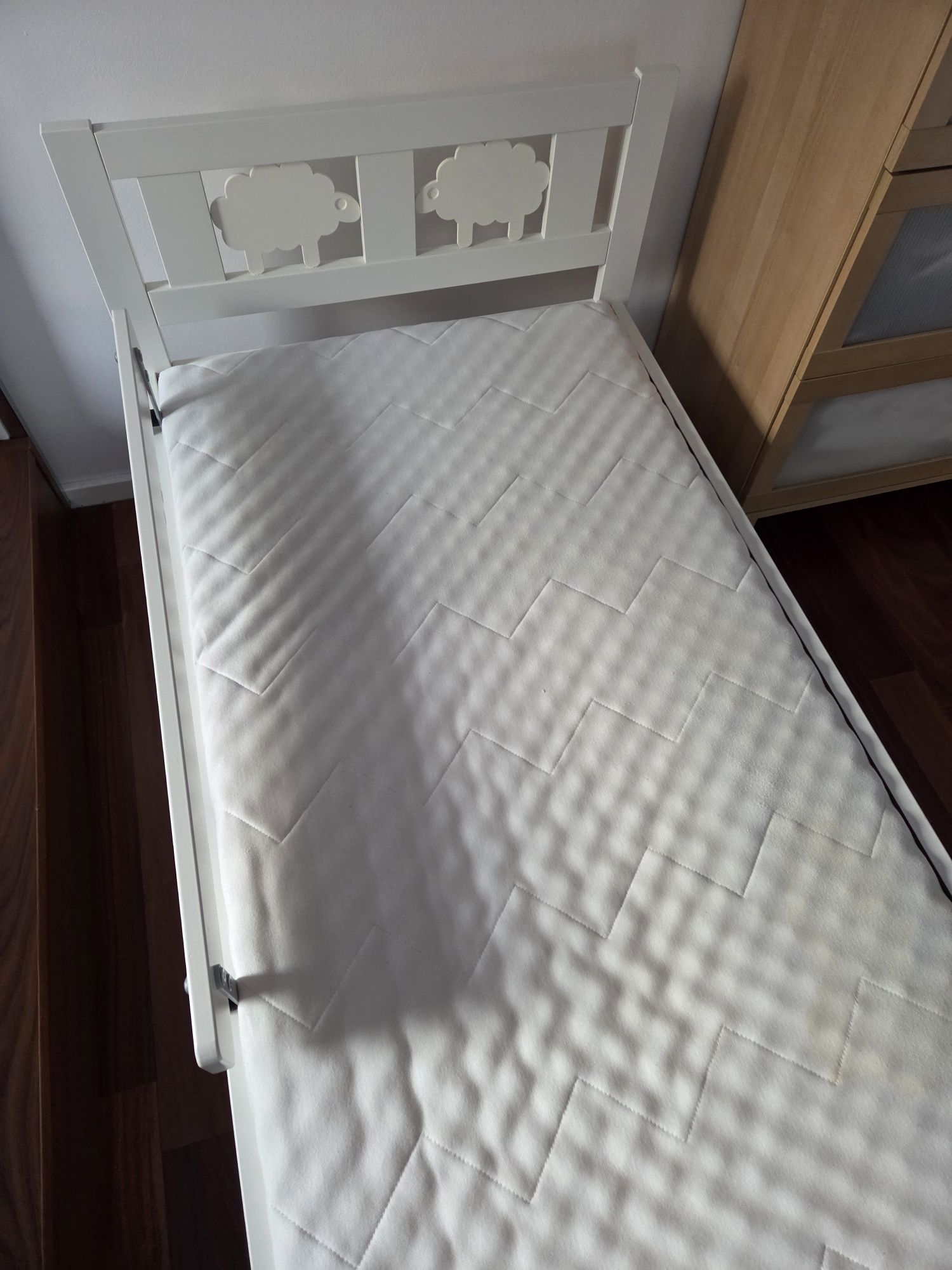 Łóżko dziecięce IKEA Kritter + materac 70x160