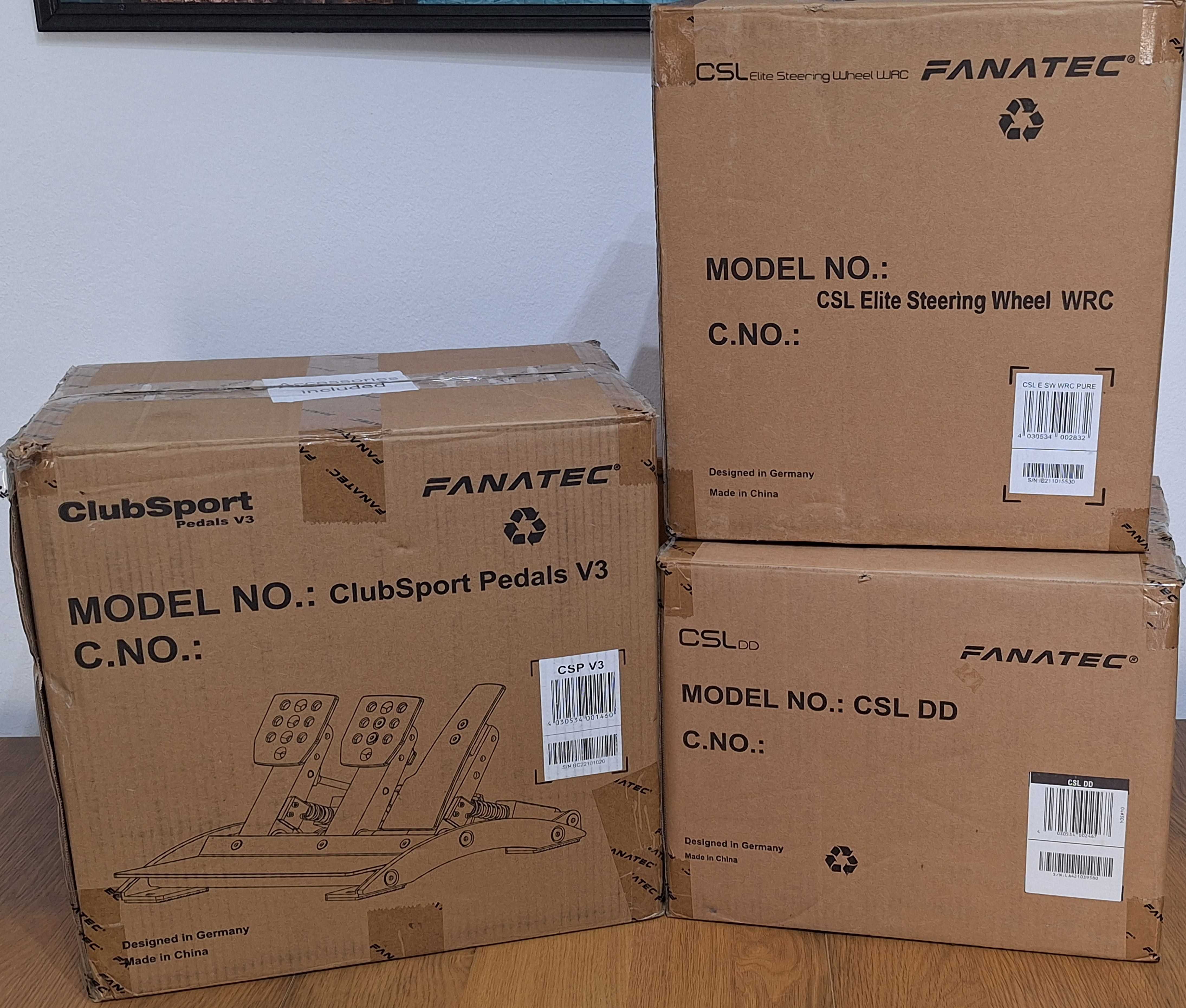 Fanatec CSL DD 8NM + CSL Elite St. Wheel WRC + ClubSport Pedals V3