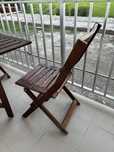 Krzesla + stolik chowany na balkon ikea