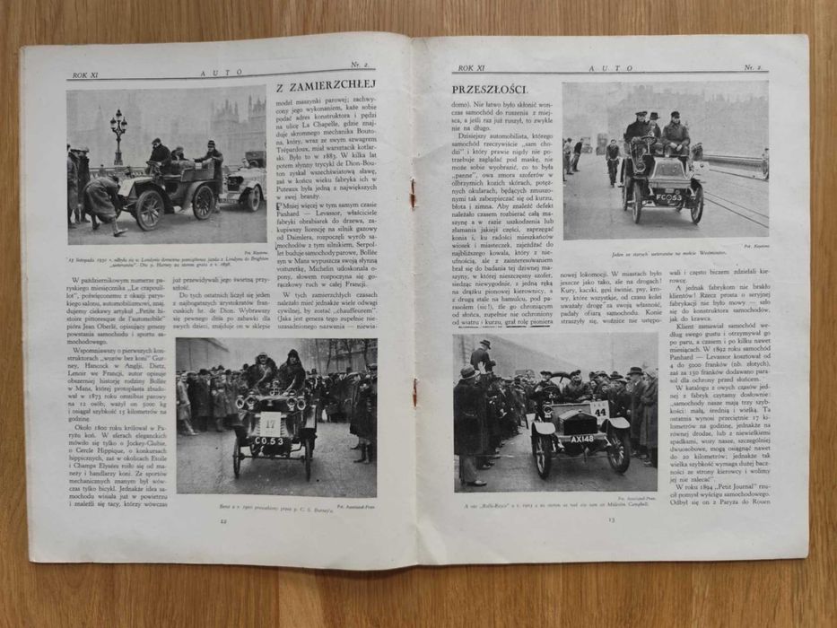 Czasopismo AUTO 1932 Mobiloil Citroen