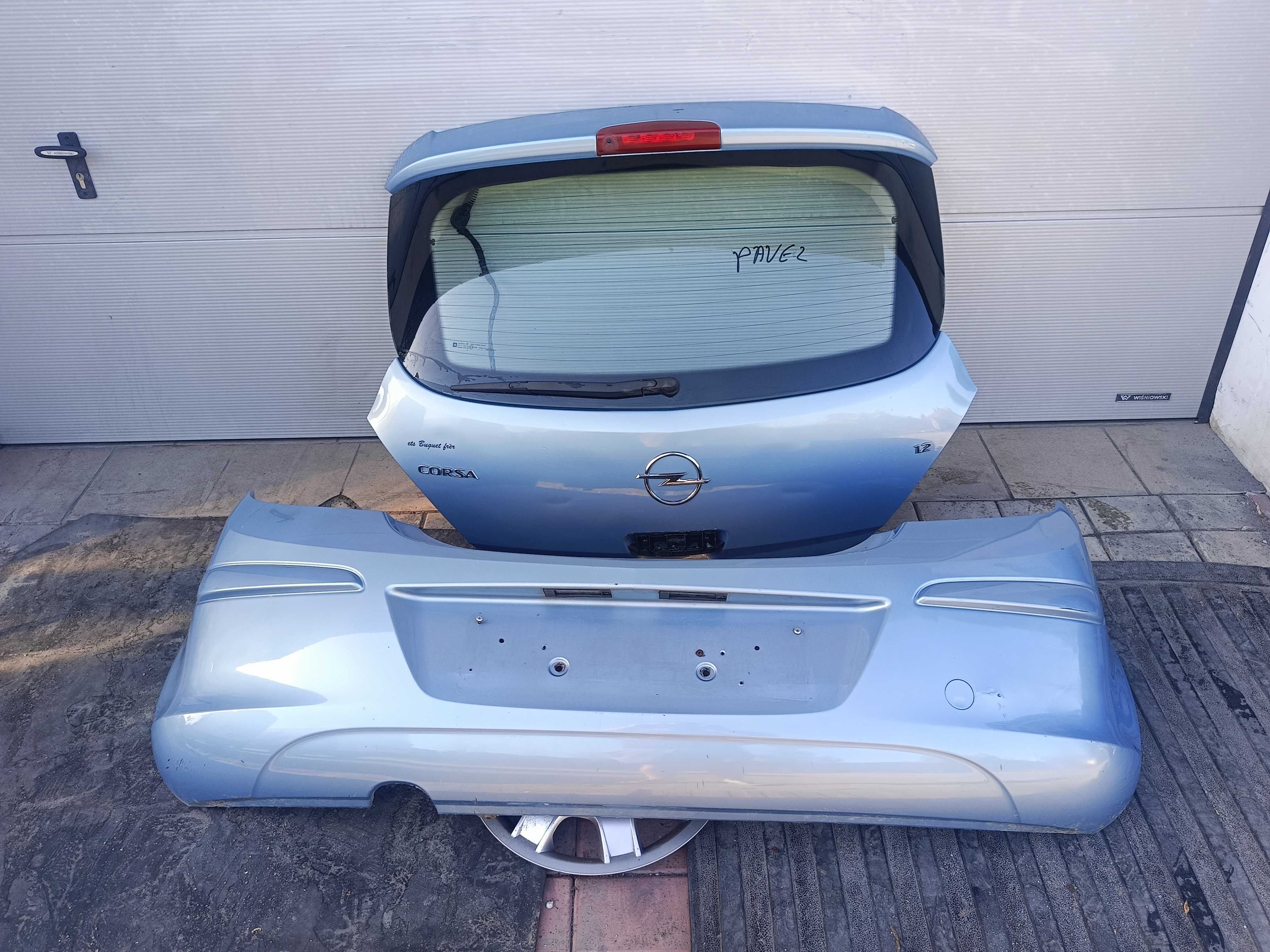 Klapa Tylna / Zderzak Tylny Opel Corsa D / 3D / Z21C