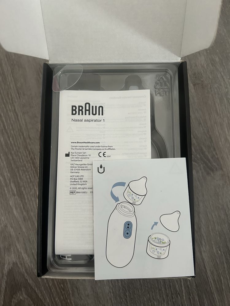 Braun Nasal aspiration 1 aspiartor do nosa dla dzieci i niemowląt