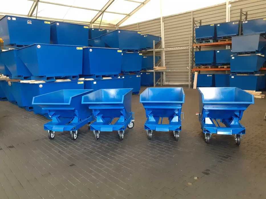 Kontener uchylny do obsługi wózkiem widłowym - 300 litrów