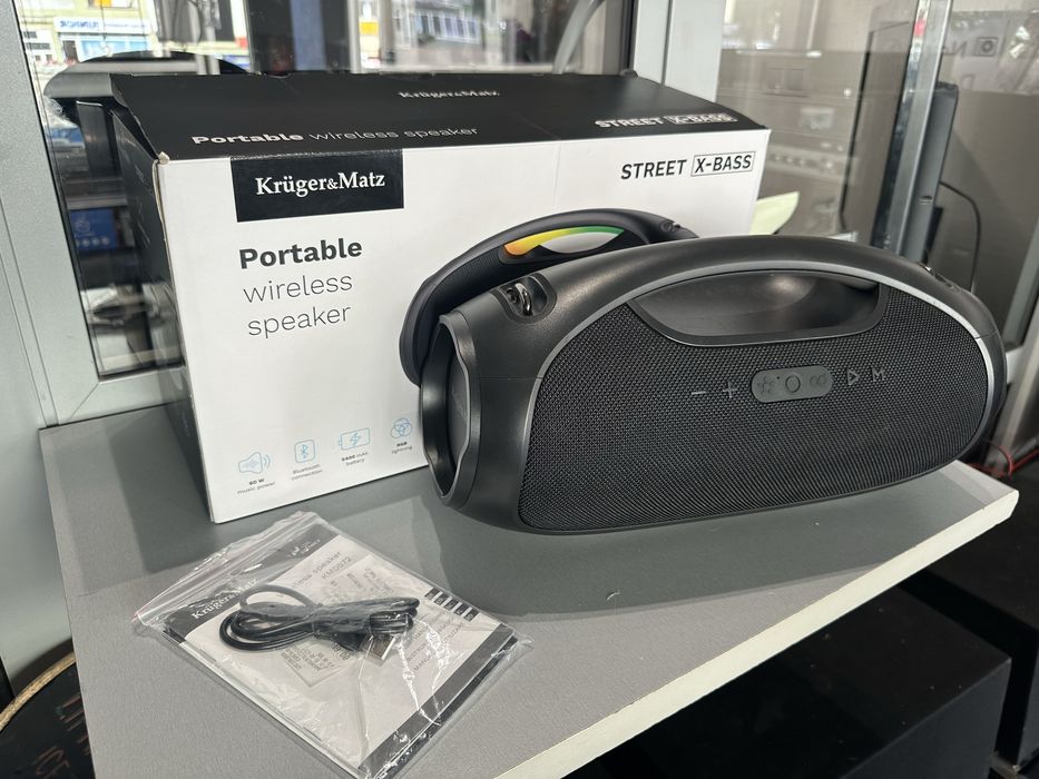 Głośnik przenośny Kruger&Matz Street X Bass nieużywany z paragonem