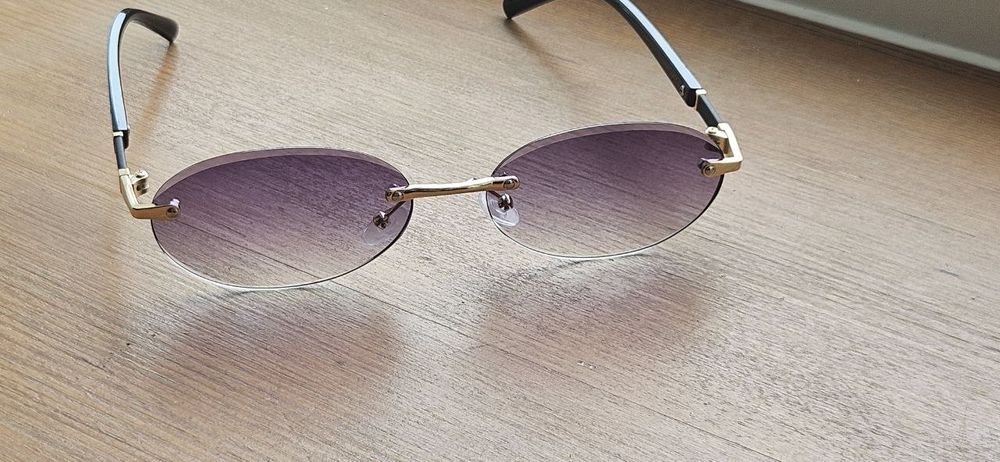 Очки безрамочные безоправные Gradient Gray