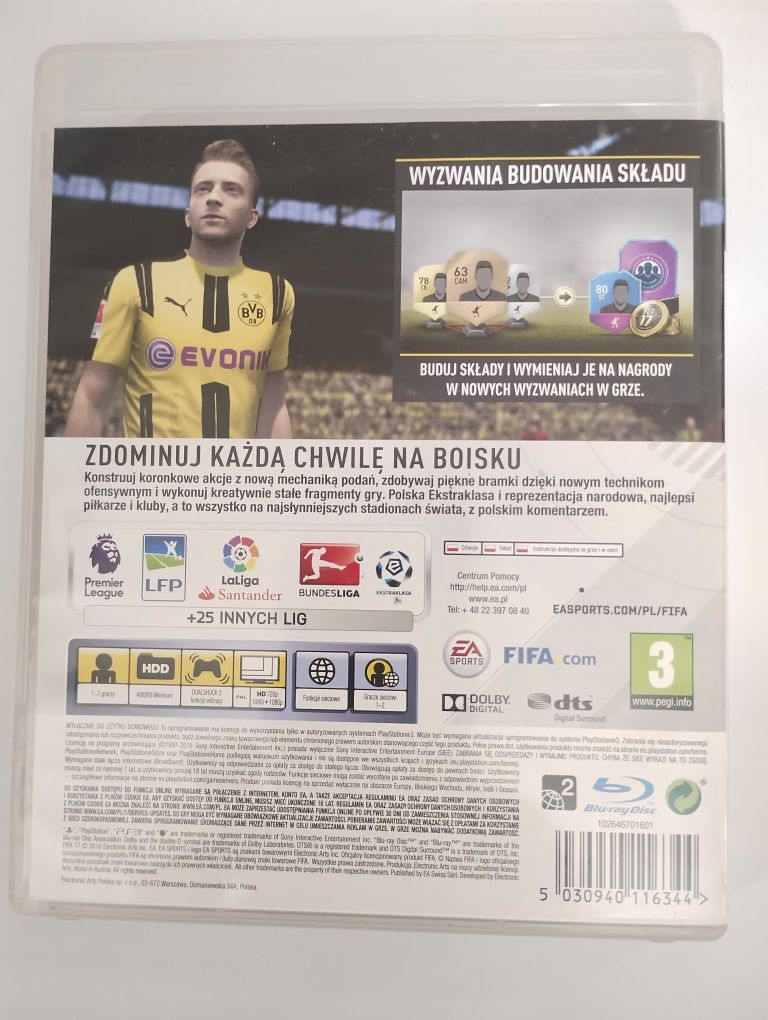FIFA 17 PS3 polska wersja jezykowa