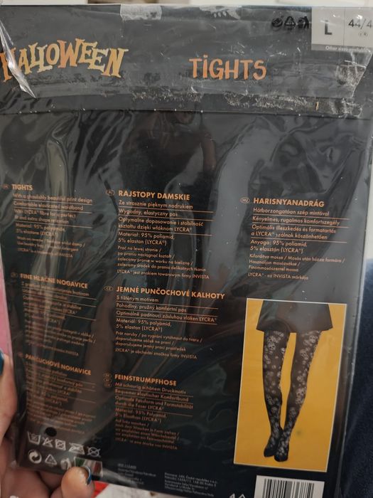 Rajstopy 40den Halloween czaszki