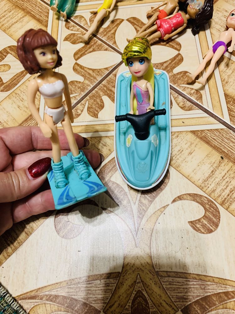 Куколки Polly Pocket,принцессы Disney,машинки