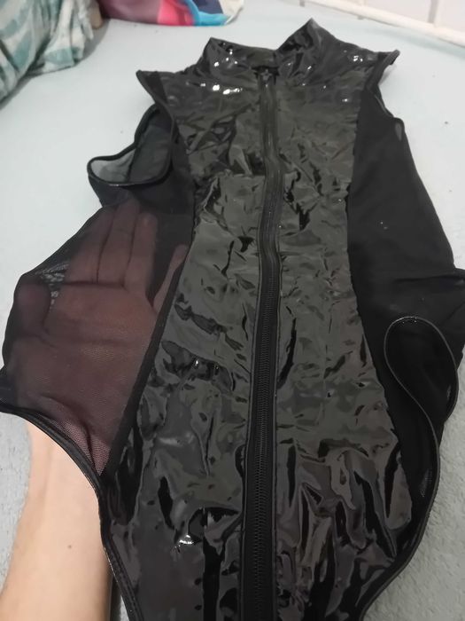 Bodie couro falso manga acava