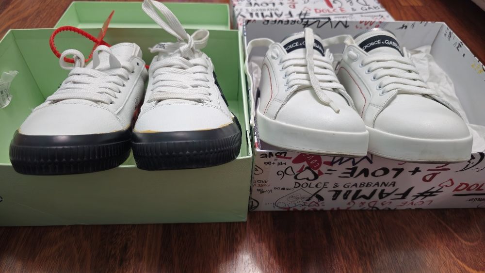 Dolce&Gabbana Portofino Off-White Arrows сникеры кроссовки кеды