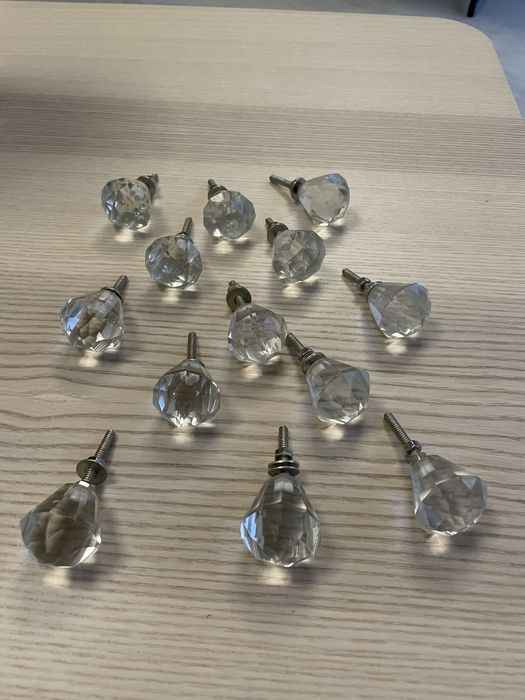 Gałki ozdobne do mebli, kryształowe, TKMAX, uchwyty, kryształ