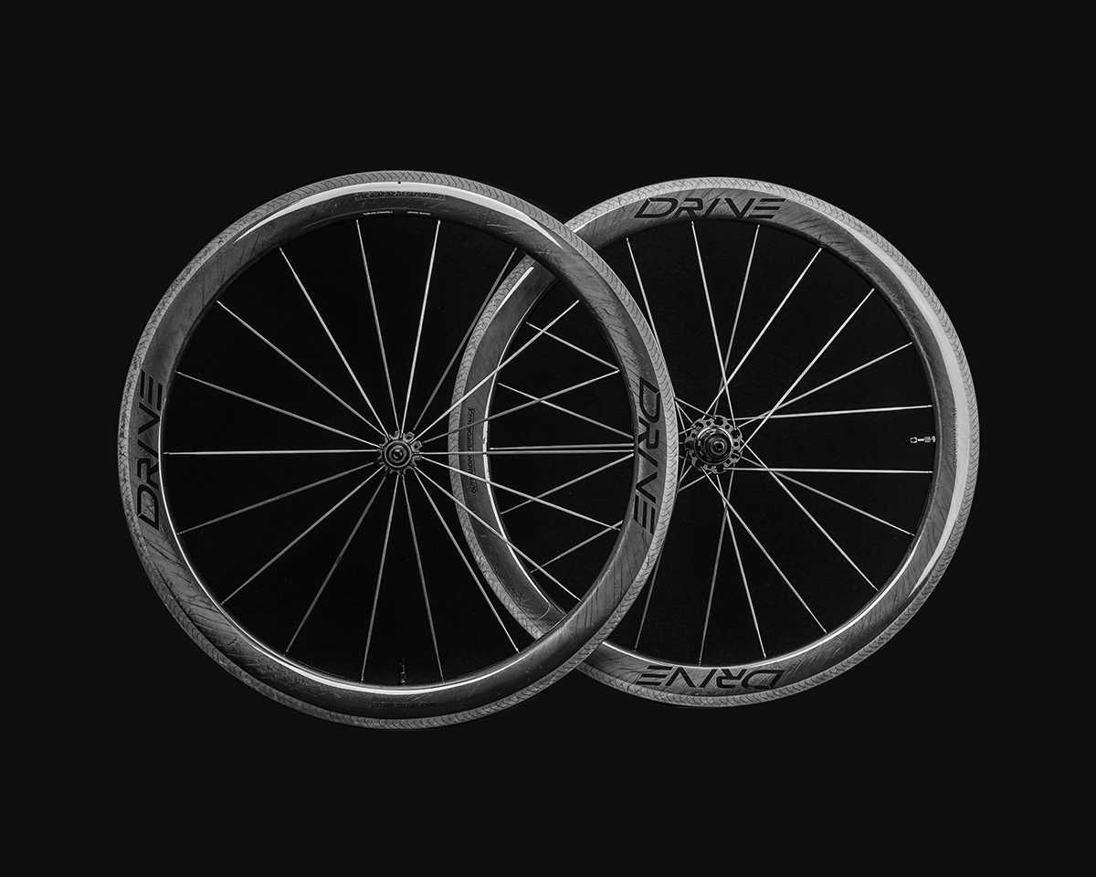 Zestaw kół szosowych ELITEWHEELS Drive 50V- SHIMANO HG, czarne