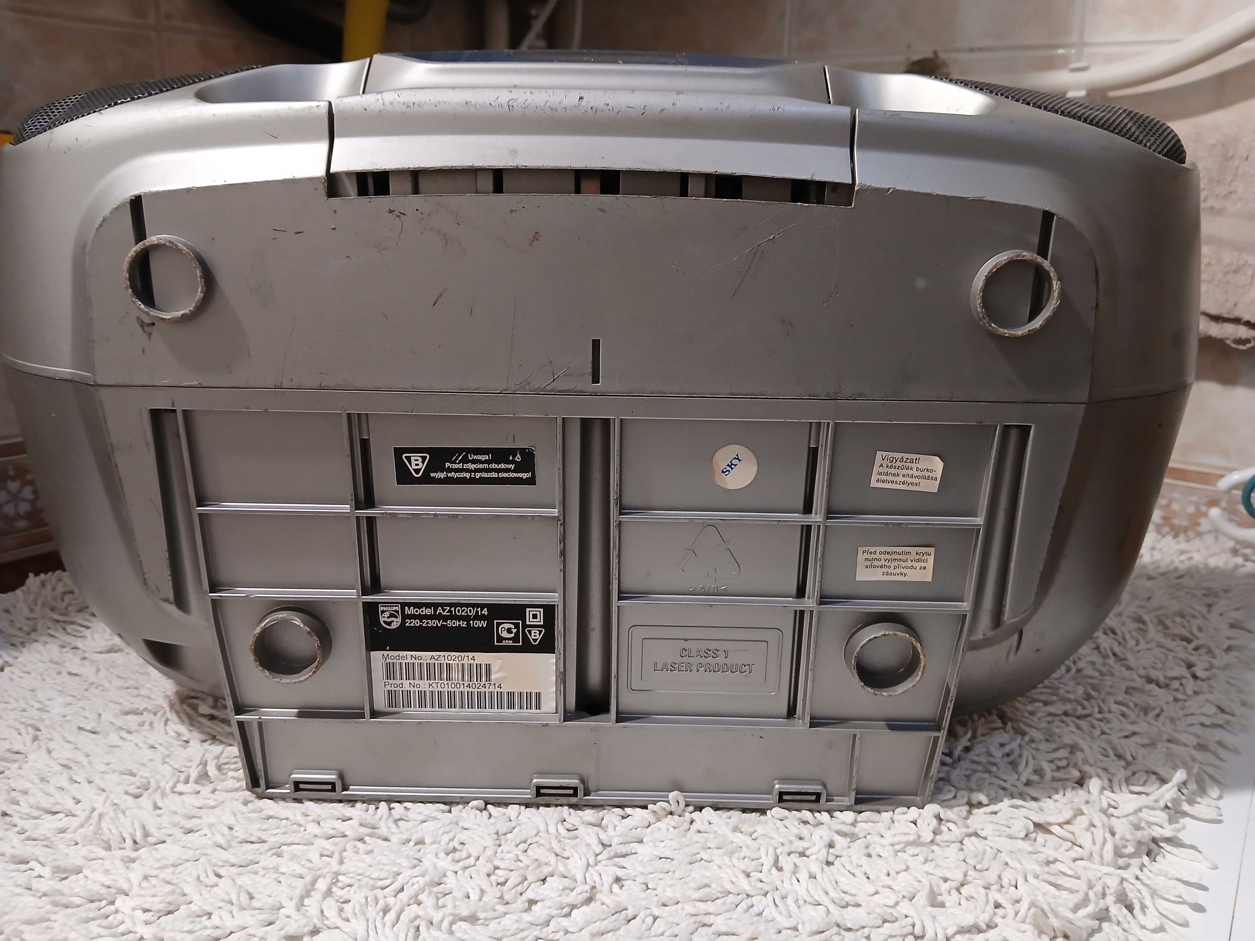 Boombox radio PHILIPS AZ1020/14 FM/AM/CD/KASETA