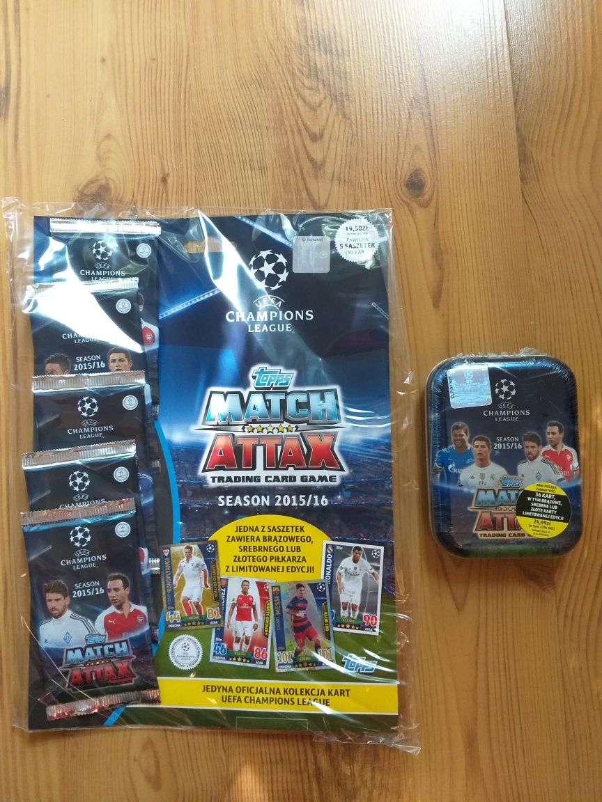 Karty piłkarskie champions league match attax panini topps 15/16