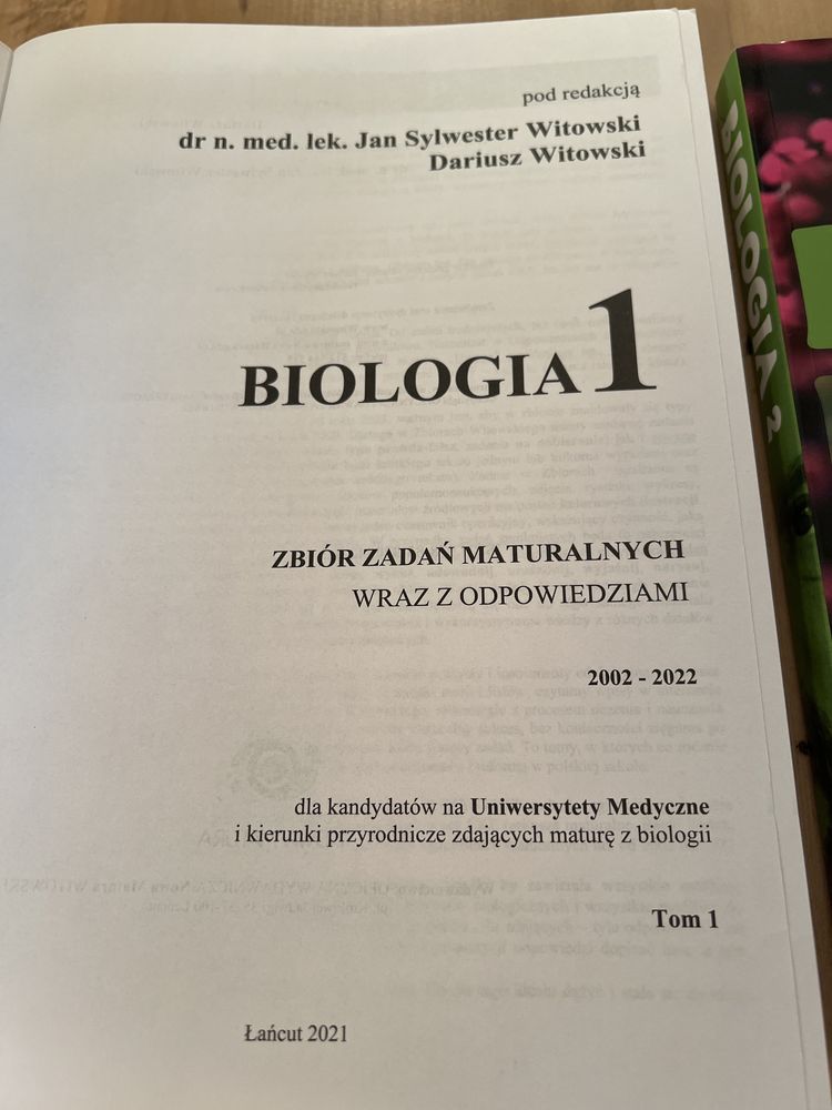Biologia - zbiór zadań z odpowiedziami NOWY WITKIWSKI