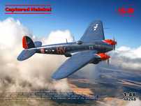 ICM 48268 samolot Captured Heinkel model do sklejania