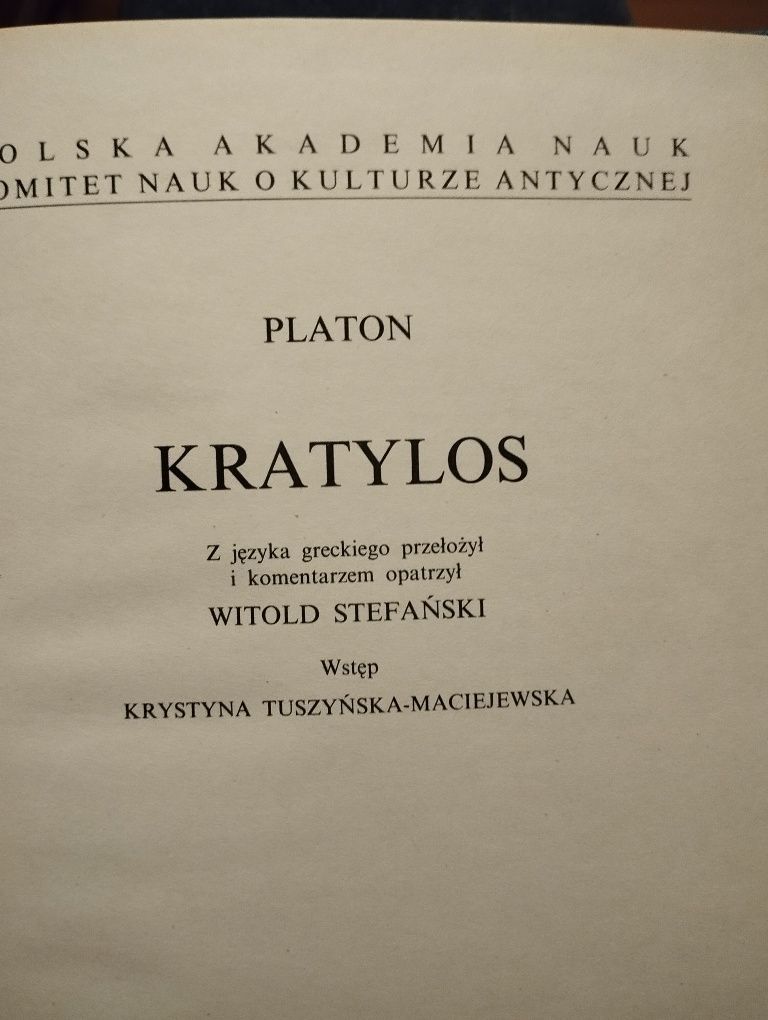 Stefański Platon Kratylos