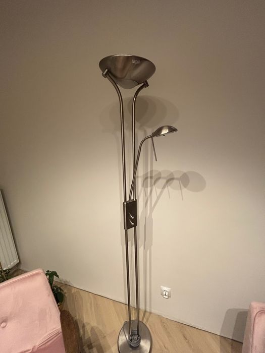 Lampa stojąca  dwa źródła światła