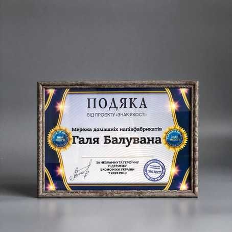 Грамота, подяка, диплом