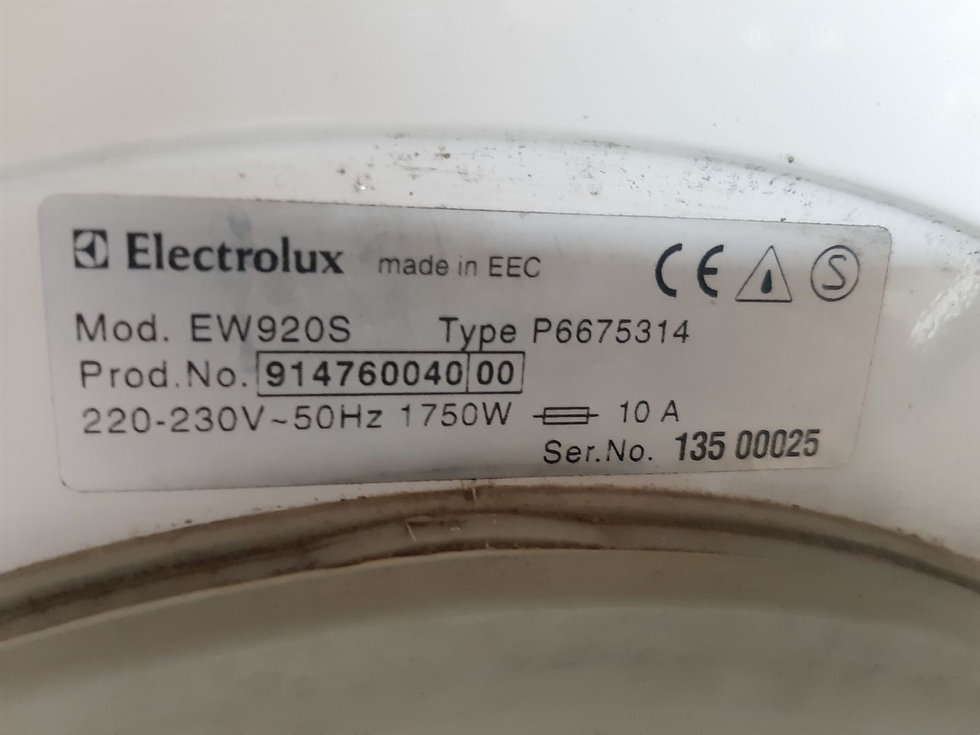 Стиральная машина Electrolux EW 920S