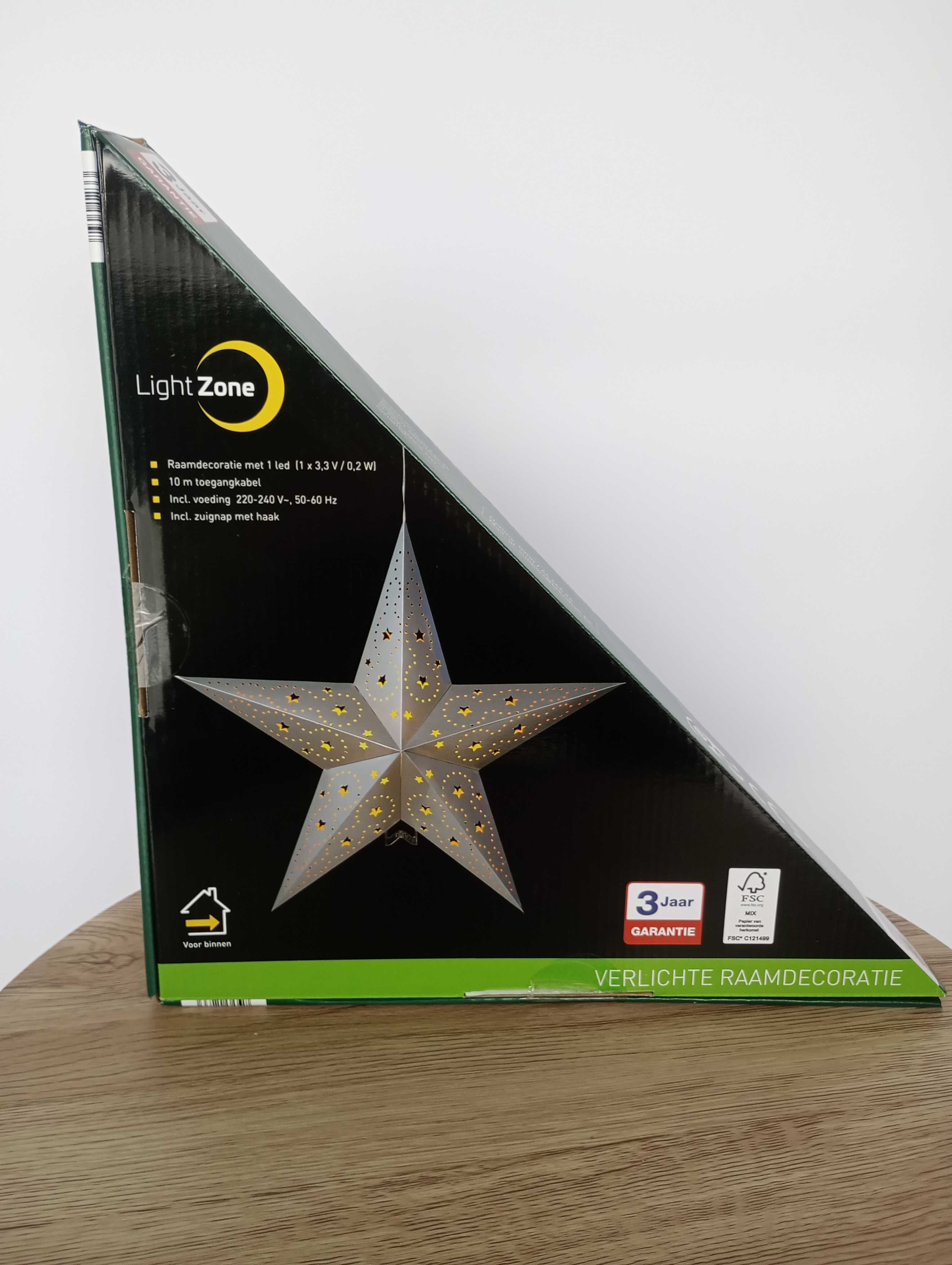 Gwiazda 3d papierowa składana led