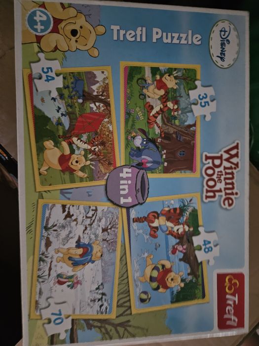 puzzle 4 w 1 ( 35,48,54 i 70 elementow)