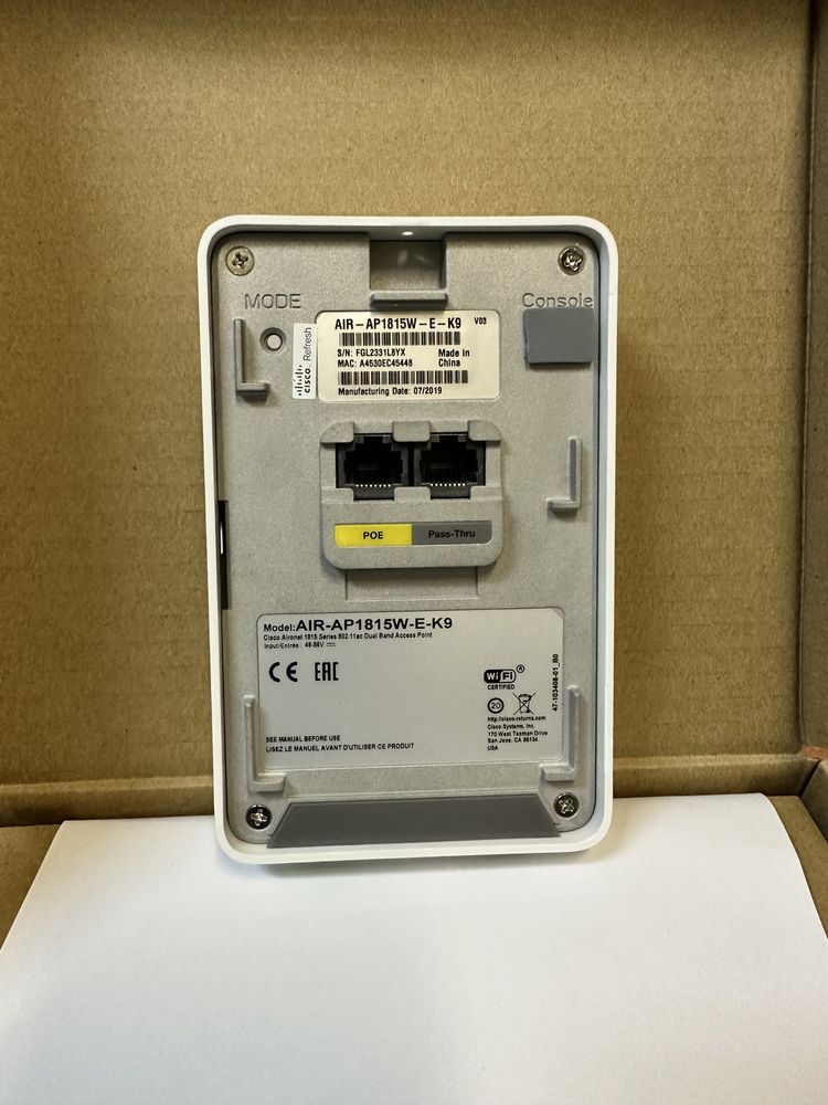 Точки доступа Cisco Aironet 1815 Access Point с свичем AIR-AP1815W-EK9