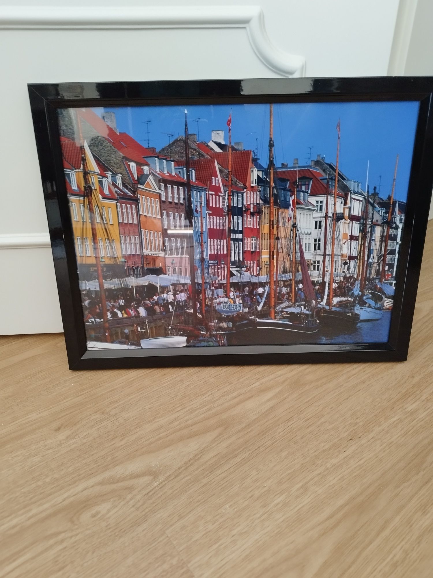 Quadro com gravura de Copenhaga