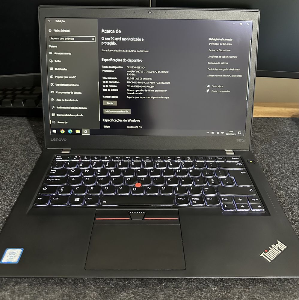 Lenovo Thinkpad t470s - i7 | 24gb Ram