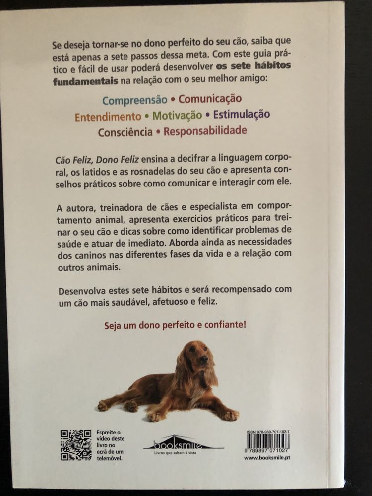 Livro cão feliz dono feliz