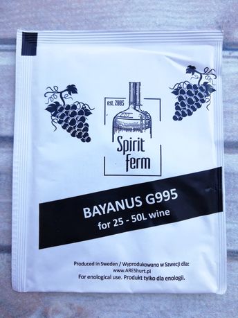 Сухие винные дрожжи Spirit Ferm Bayanus G995