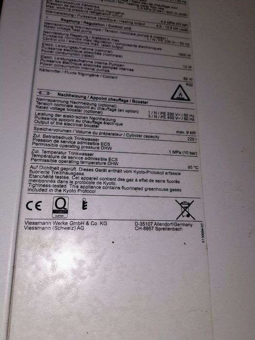 Pompa Ciepła Viessmann VITOCAL 111-s