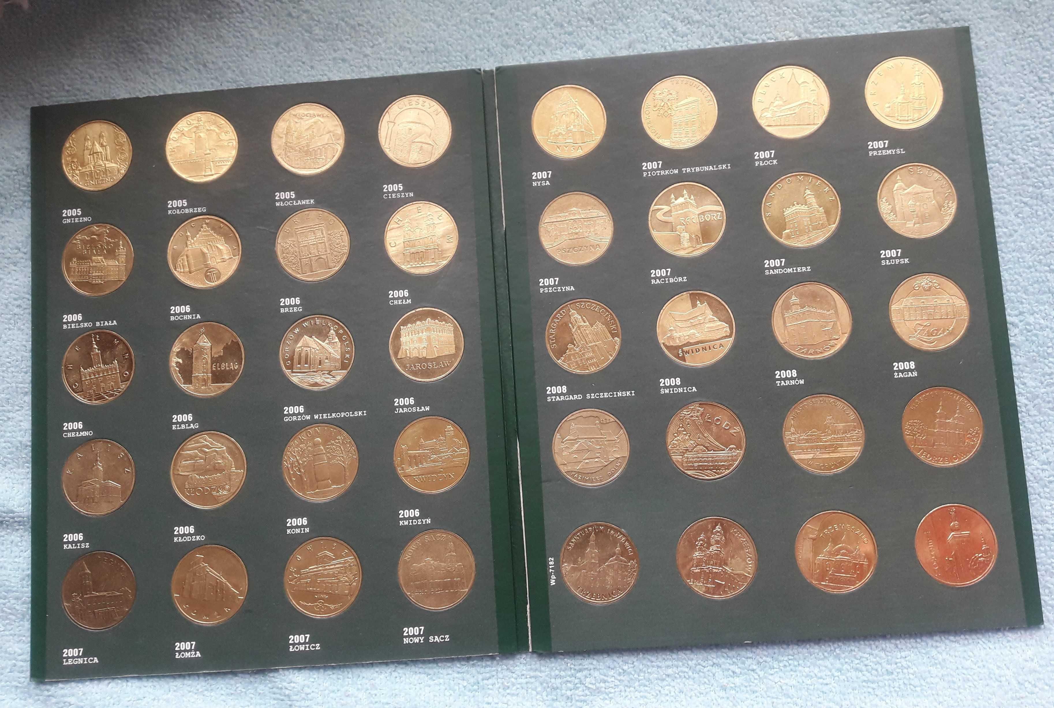 monety 2zł NG historyczne miasta w Polsce w albumie