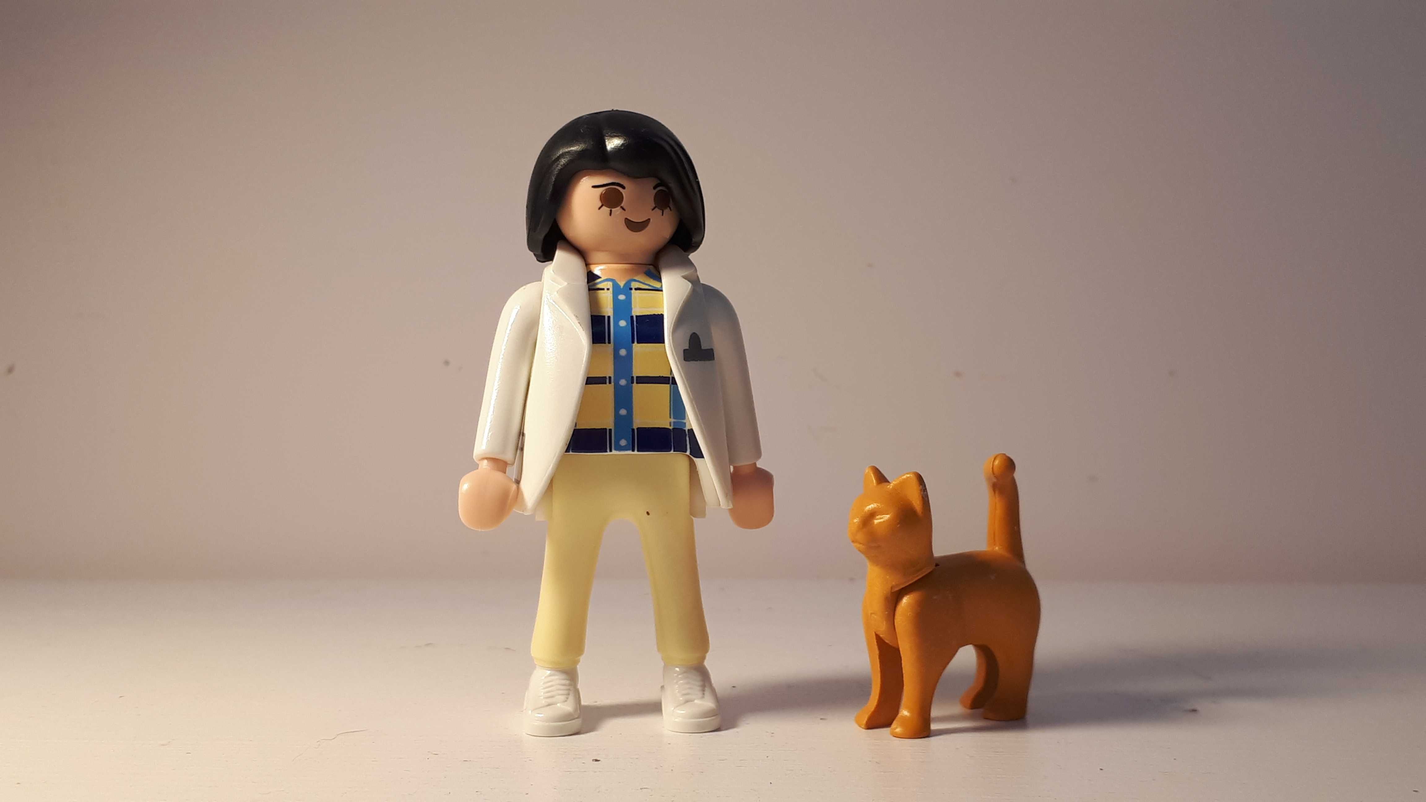 Playmobil zestaw weterynarz z kotem unikat