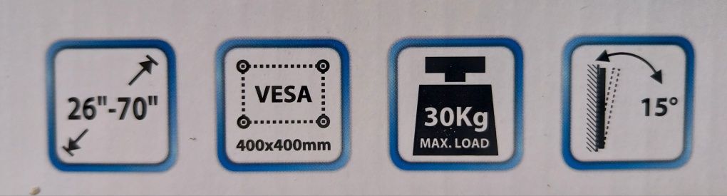 Suporte de Parede para TV 26 até 70" até 30kg, novos em caixa