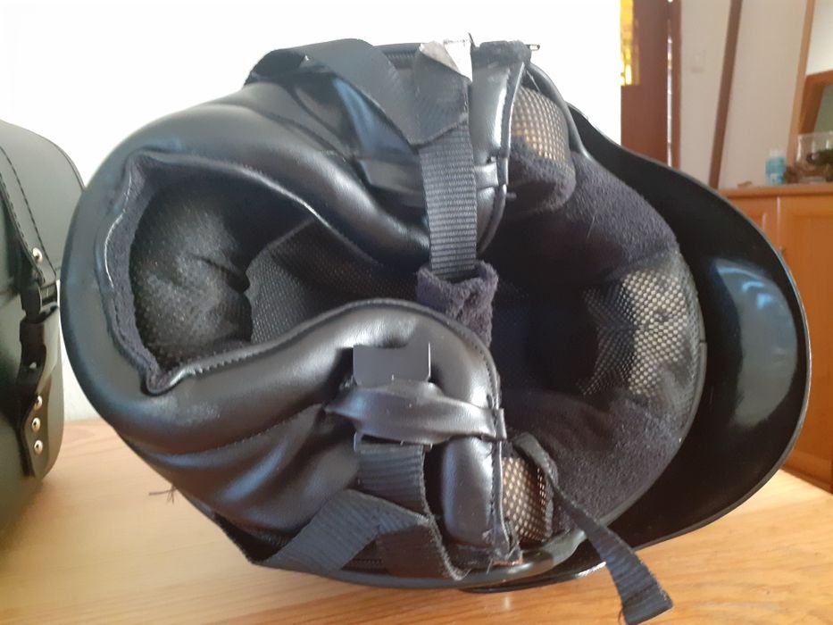 Kask bell helmets obszyty skóra