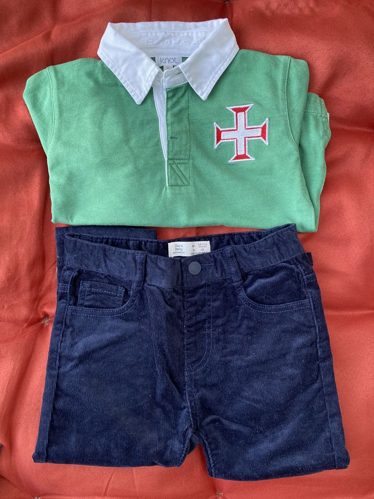 Roupa nova menino 2 anos polos,calças,camisolas Knot, Timberland, Zara