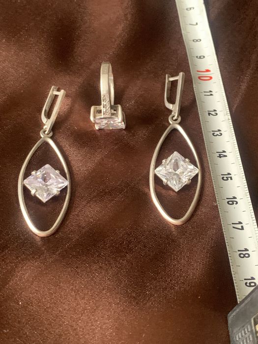 Набір срібло(з каблучкою 19 р)