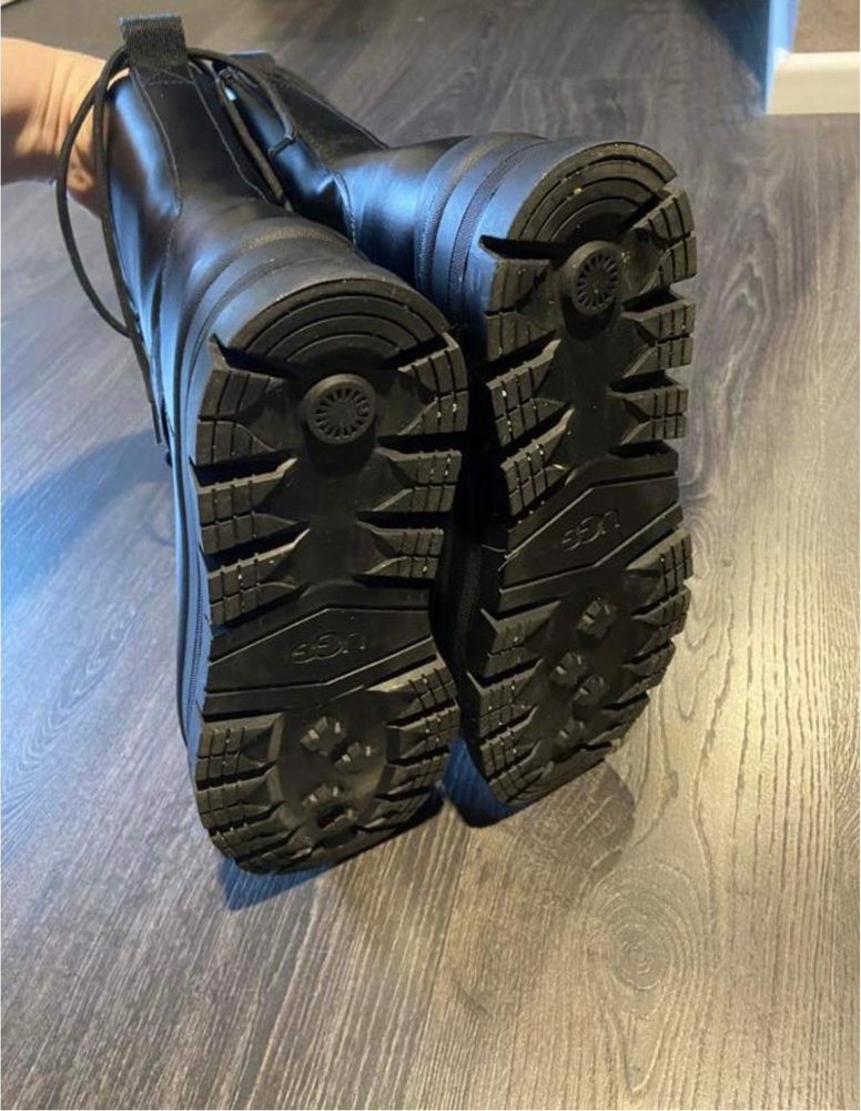 Ботинки ugg sheena boots берцы зимові шкіряні чоботи ugg